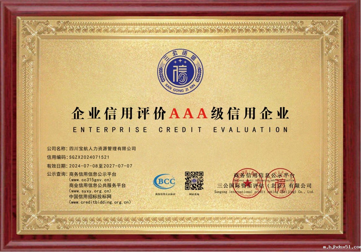 2021年度四川省人力资源服务行业优秀经理人